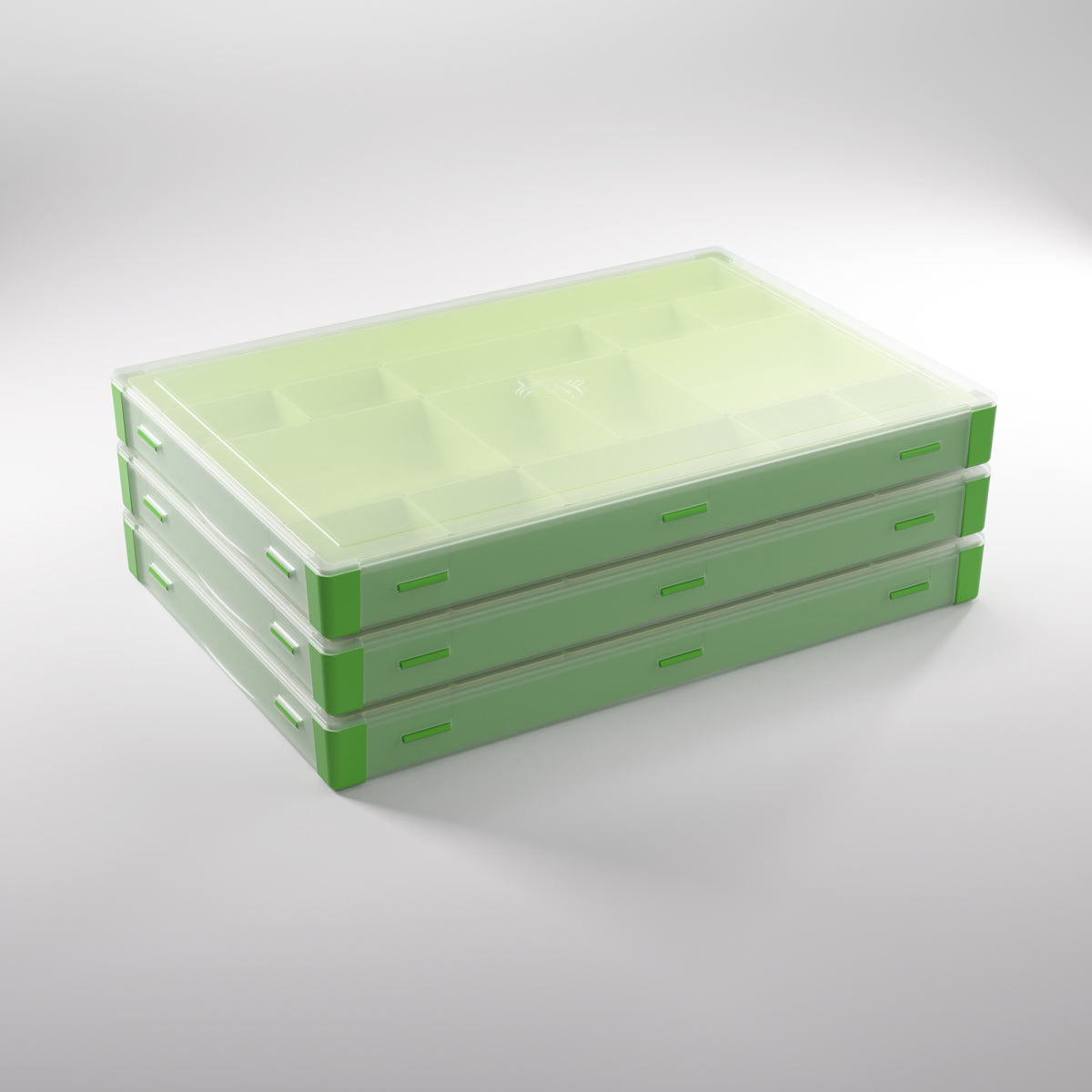 Back panel view of the Green/Lime token storage unit