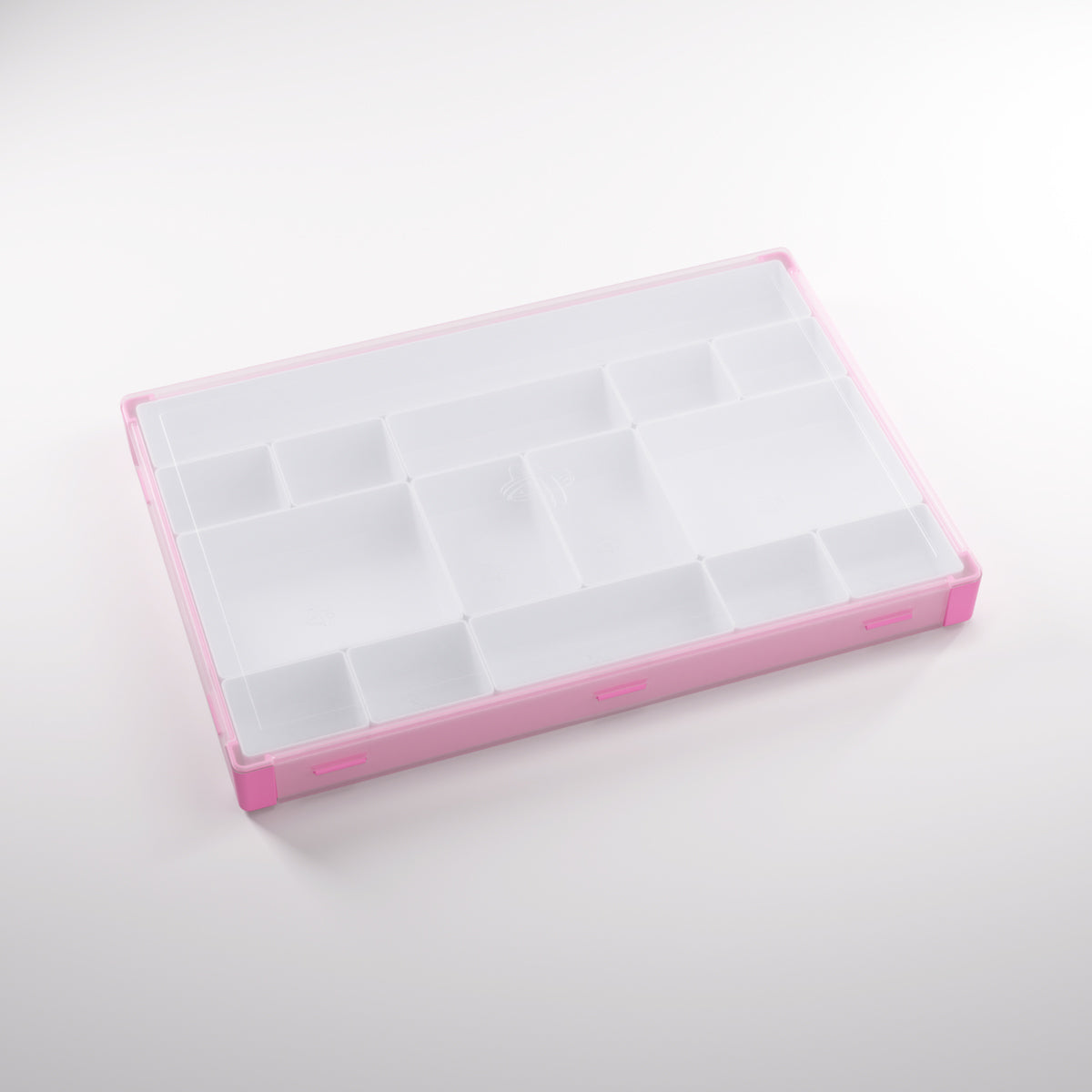 Top view of the closed Pink/White Silo XL token storage