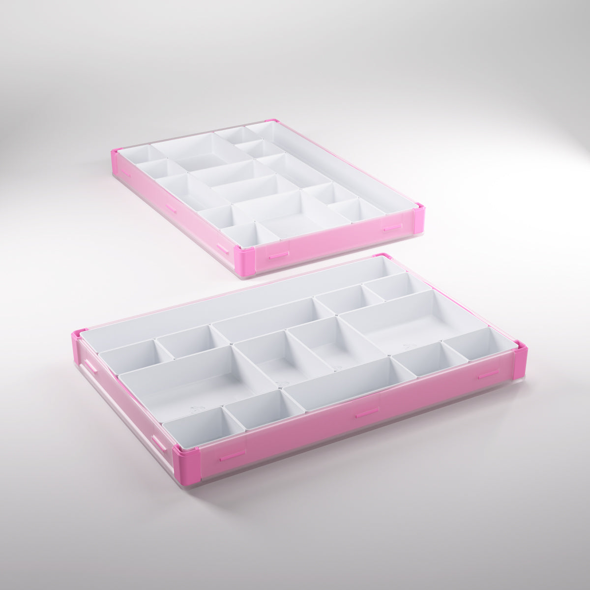 Divider and compartment accessories shown with Pink/White box