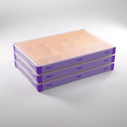 Side view of purple and orange Silo XL box partially open