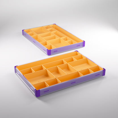 Close-up on magnetic closure of purple and orange Silo XL