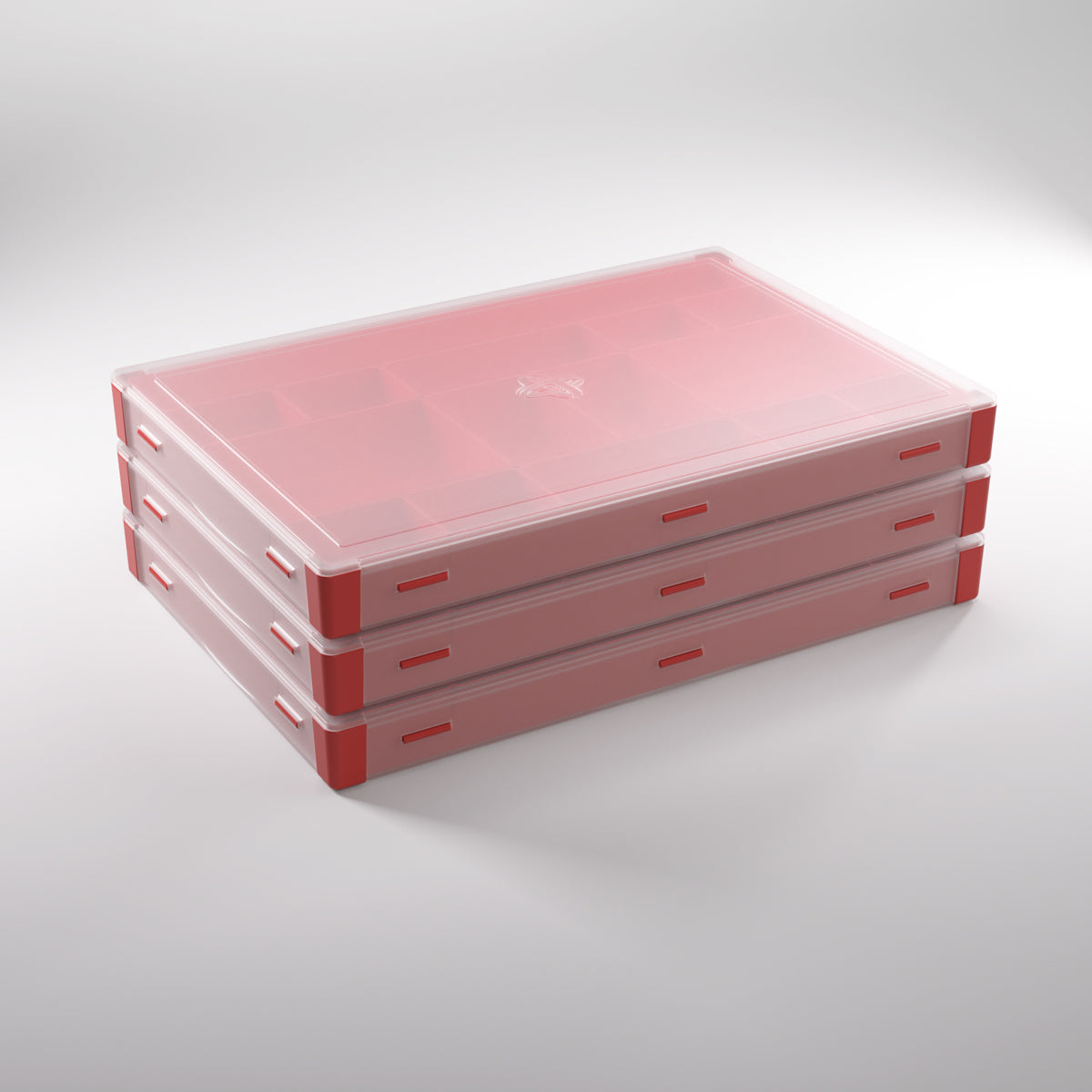 Red Silo XL box with removable dividers shown