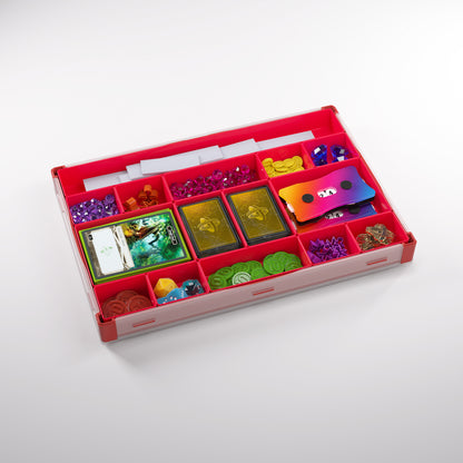 Close-up of red Silo XL Token box interior layout