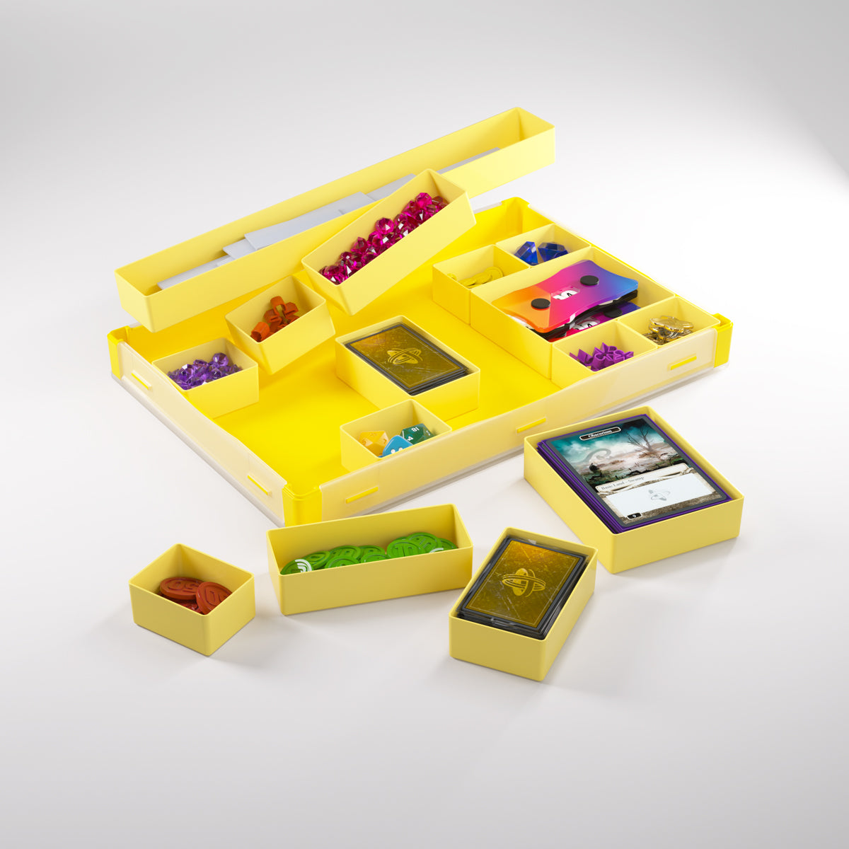 Yellow Silo XL Token Box full accessories layout