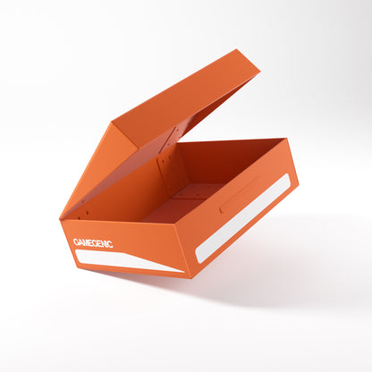 Gamegenic Token Holder Orange, open lid revealing token storage