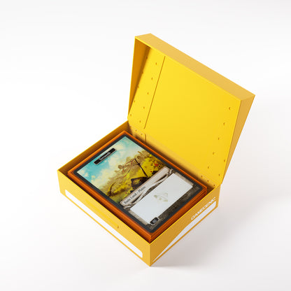 Yellow Gamegenic Token Holder shown with tokens inside