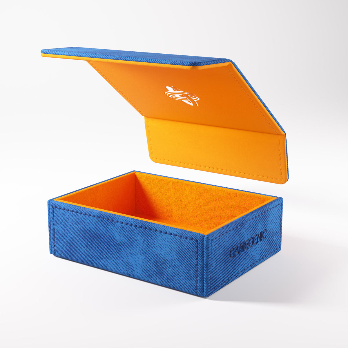 Open Token Keep Box with vibrant orange interior