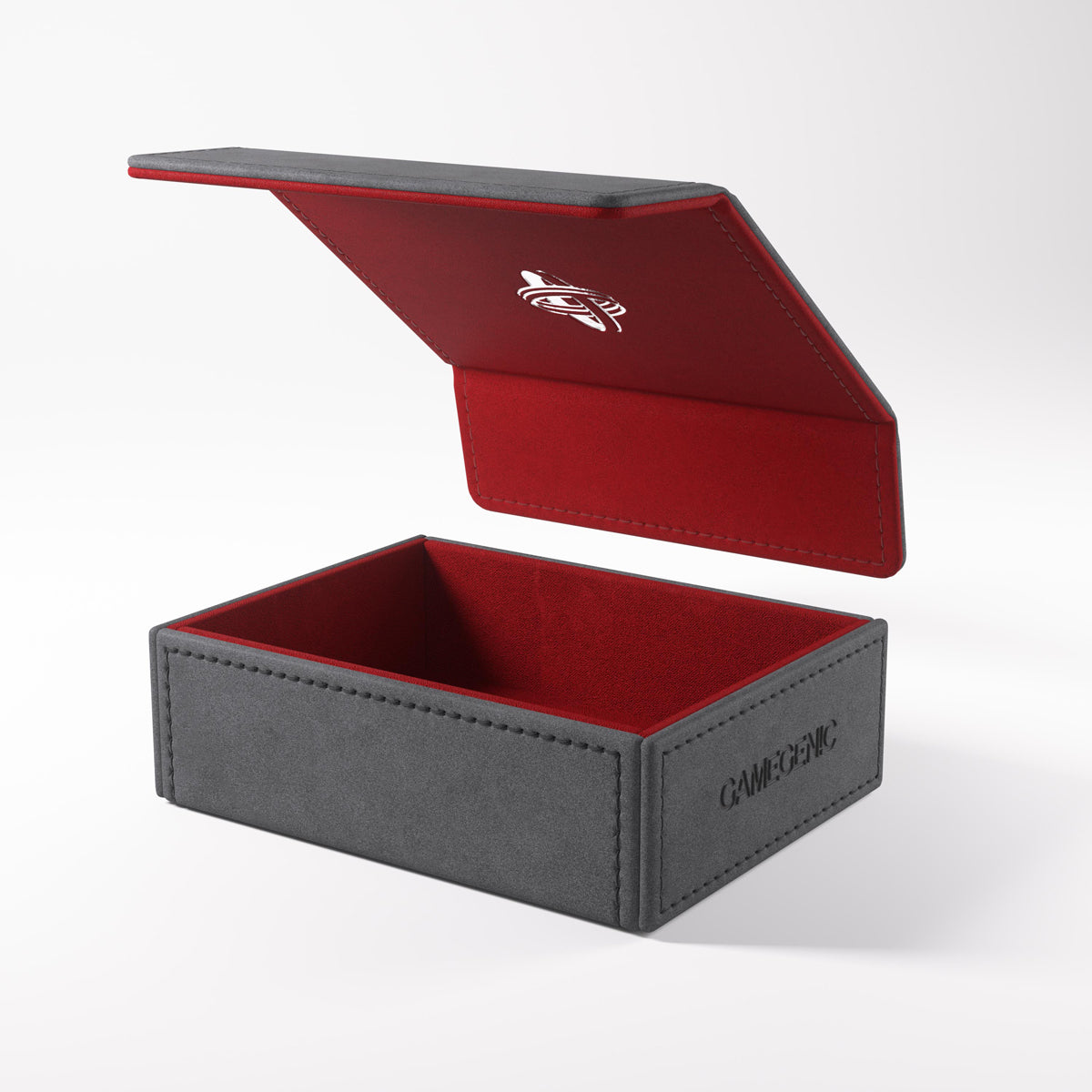 Open Token Keep Box with vibrant red interior