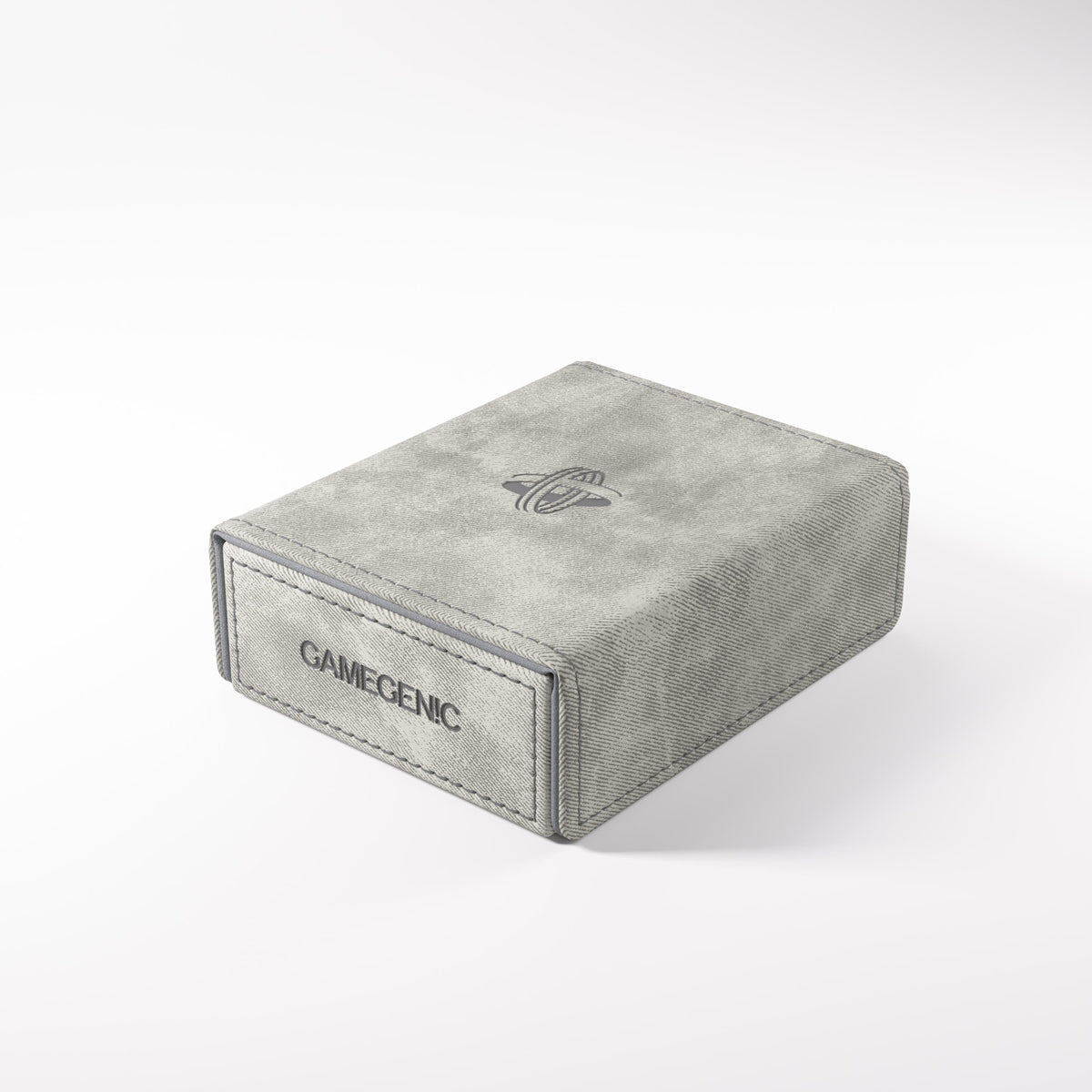 Gamegenic Token Keep Box with textured finish, orange trim, and embossed logo