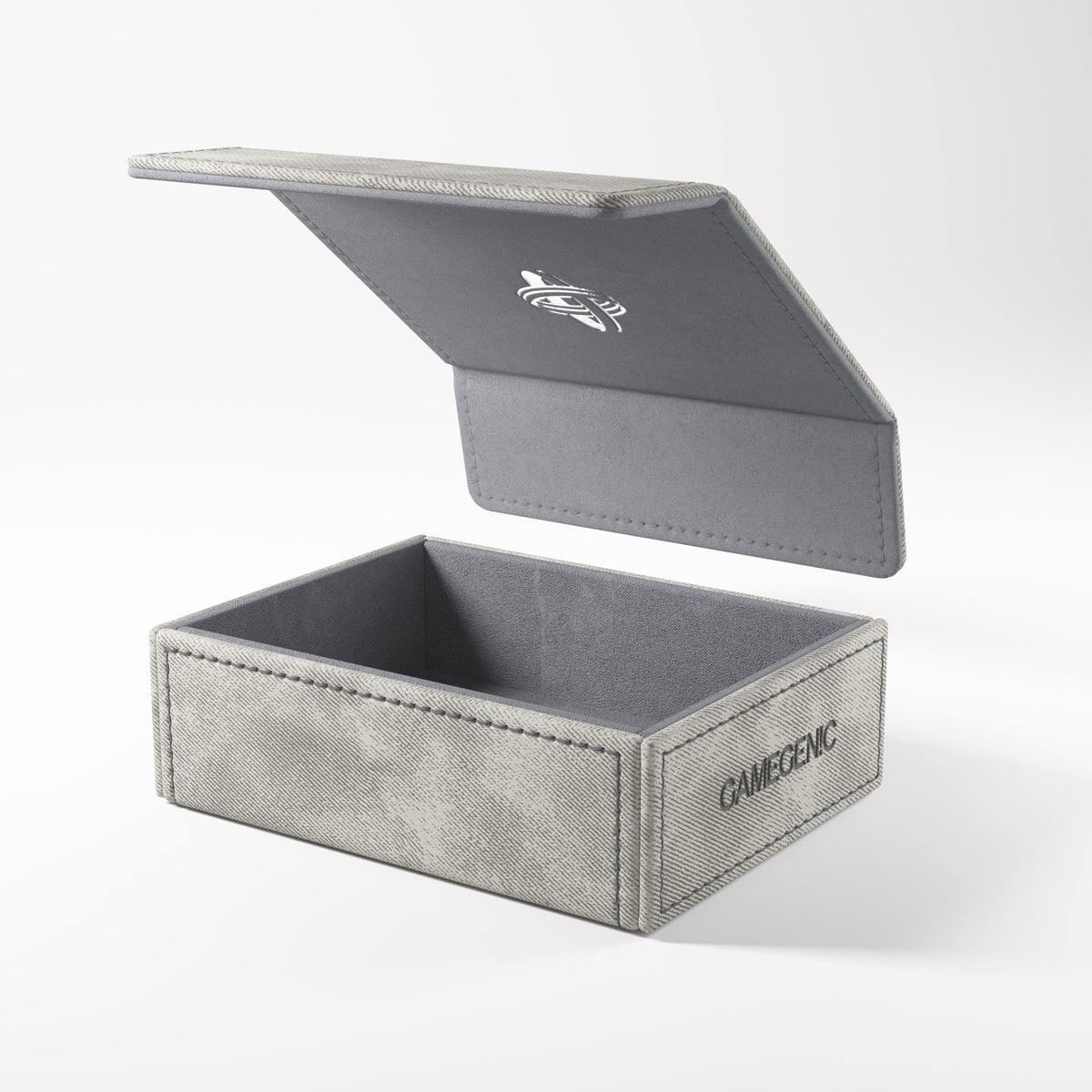 Open Token Keep Box with vibrant grey interior