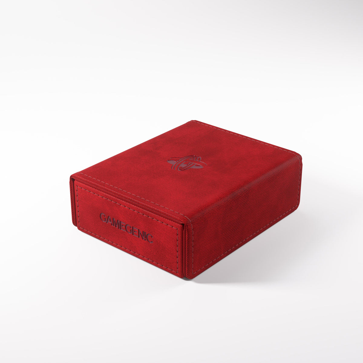 Gamegenic Token Keep Box with textured finish, orange trim, and embossed logo