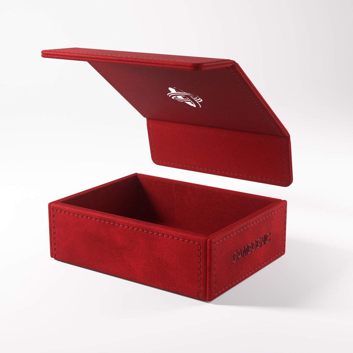Open Token Keep Box with vibrant red interior