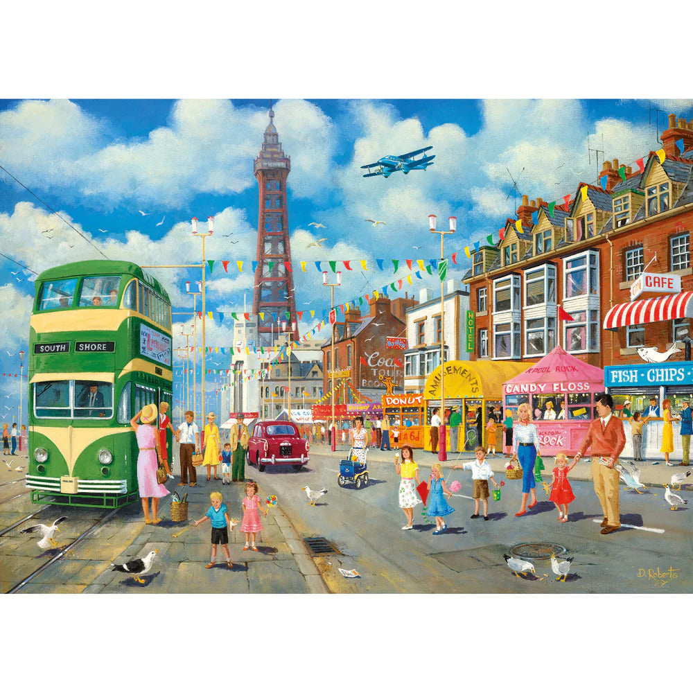 Gibsons - Blackpool Promenade 1000 Piece Jigsaw - Good Games