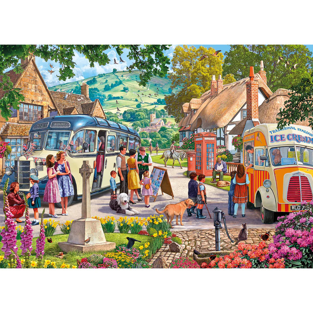 Gibsons - Boarding The Bus 1000 Piece Jigsaw - Good Games