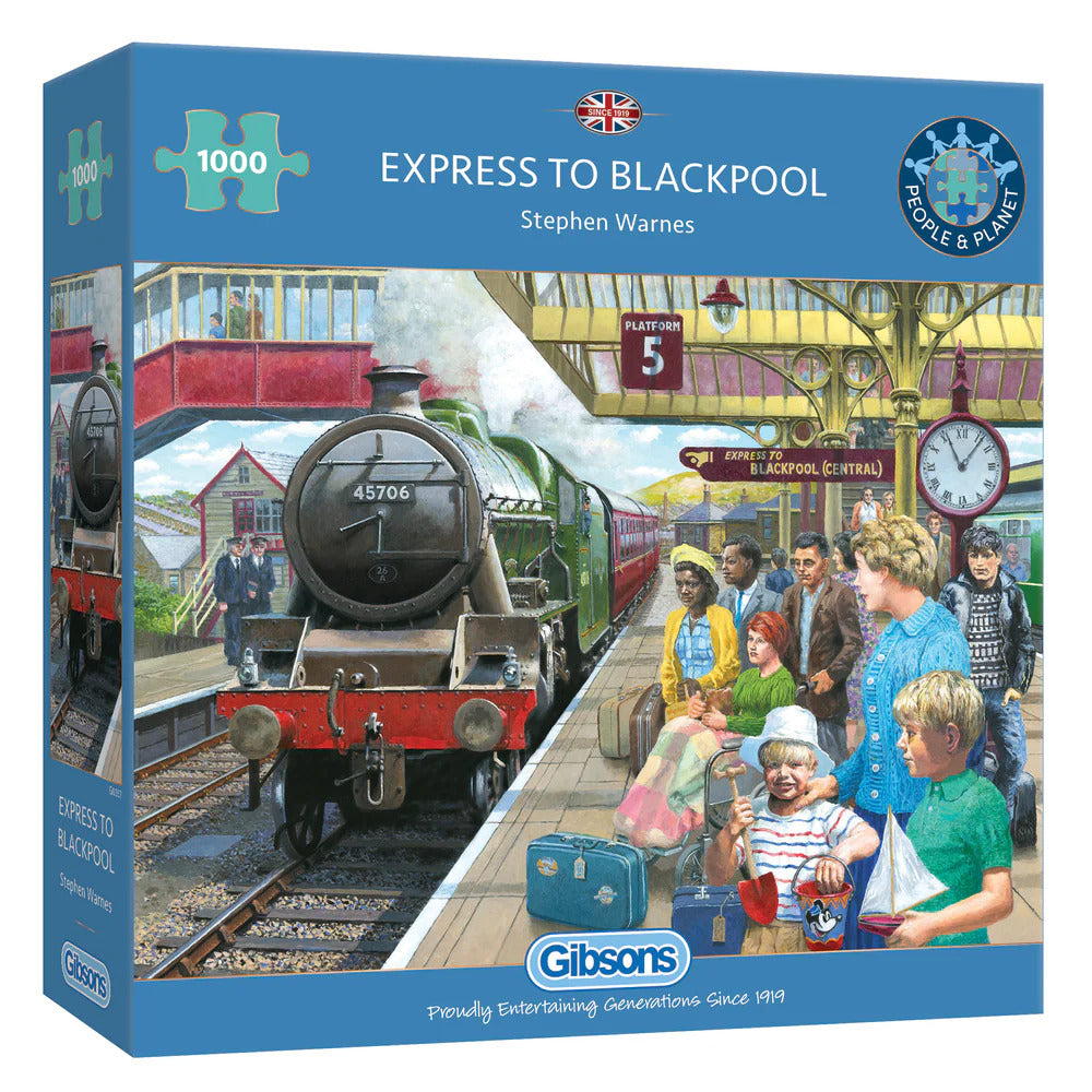 Gibsons - Express To Blackpool 1000 Piece Jigsaw - Good Games