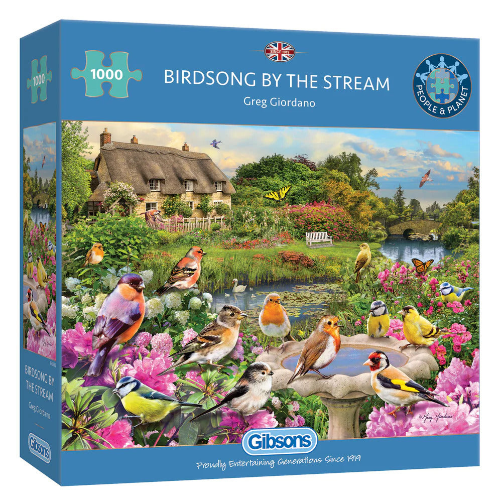 Gibsons - Birdsong By The Stream 1000 Piece Jigsaw - Good Games
