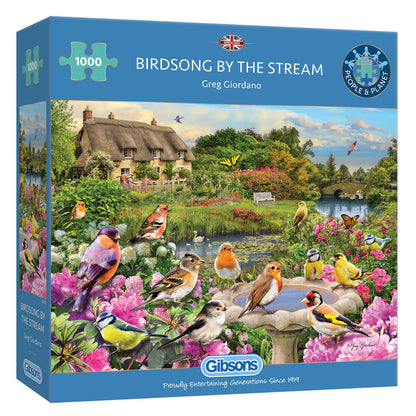 Gibsons - Birdsong By The Stream 1000 Piece Jigsaw - Good Games