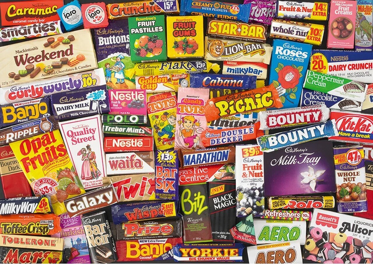 Gibsons - 1980s Sweet Memories 1000 Piece Jigsaw - Good Games
