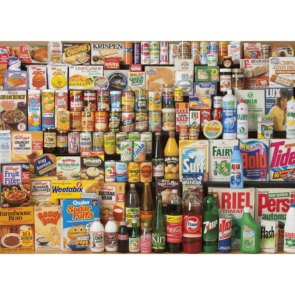 Gibsons - 1980s Shopping Basket 1000 Piece Jigsaw - Good Games