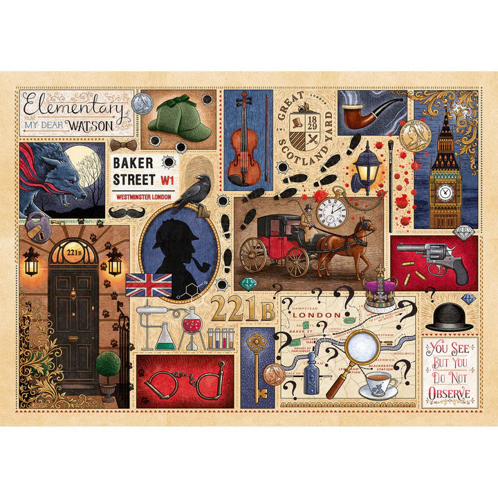 Gibsons - Book Club Sherlock Holmes 1000 Piece Jigsaw - Good Games