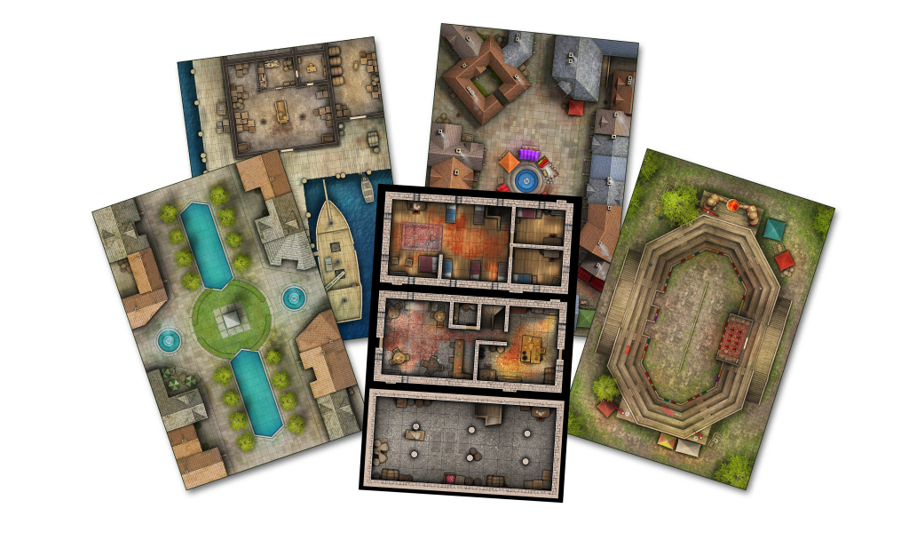 Kobold Press: Tales of the Valiant: Game Master's Guide Map Folio - Good Games