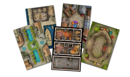 Kobold Press: Tales of the Valiant: Game Master's Guide Map Folio - Good Games