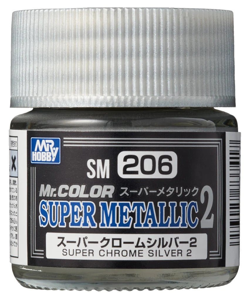 MR. Hobby Super Metallic 2 SM206 Super Chrome Silver 2 10ml - Good Games