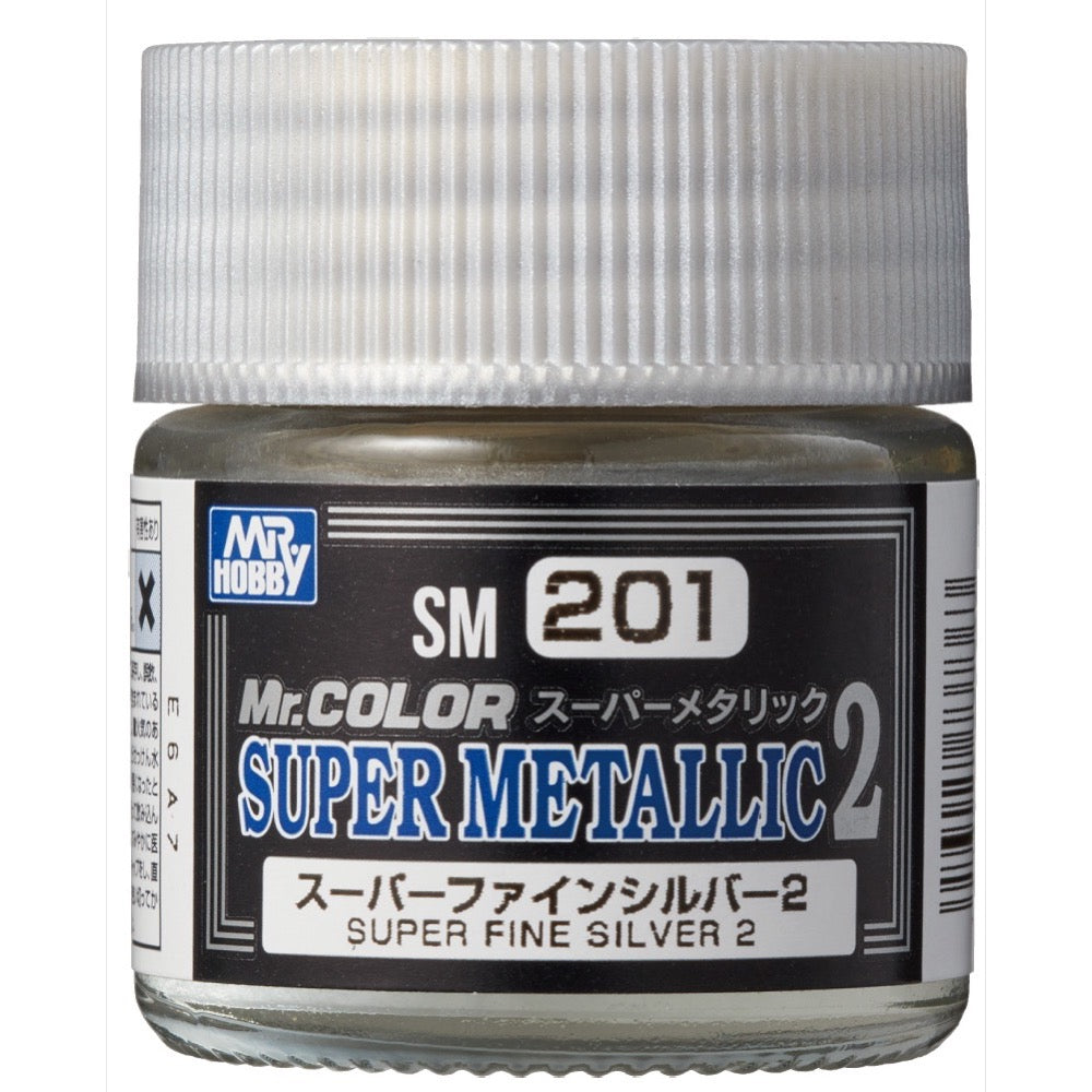 MR. Hobby Super Metallic 2 SM201 Super Fine Silver 10ml - Good Games