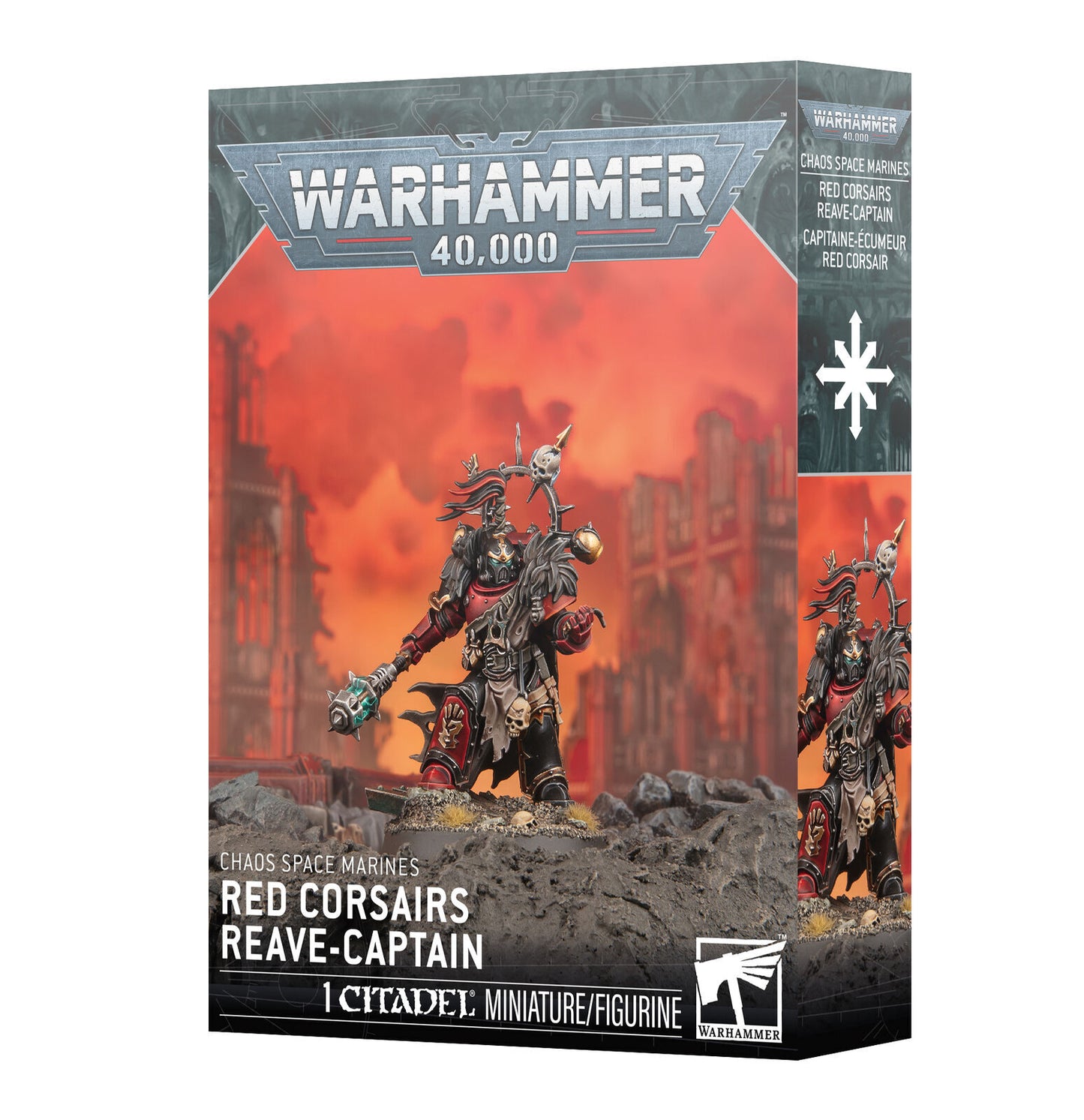 Chaos Space Marines: Red Corsairs Reave-Captain (43-111)