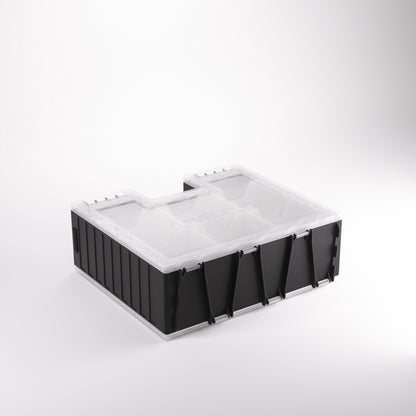 Gamegenic - Game Castle for Cards and Gaming Accessories - Black/White/Clear - Good Games