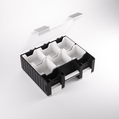 Gamegenic - Game Castle for Cards and Gaming Accessories - Black/White/Clear - Good Games