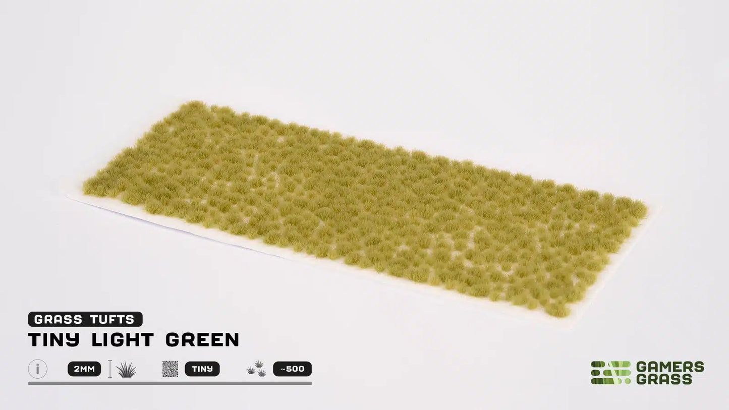 A rectangular sheet of tiny light green grass tufts, 2mm tall, for models