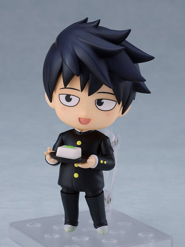 Orange Rouge Mob Psycho 100 III Nendoroid Ritsu Kageyama figure in school uniform holding a plate