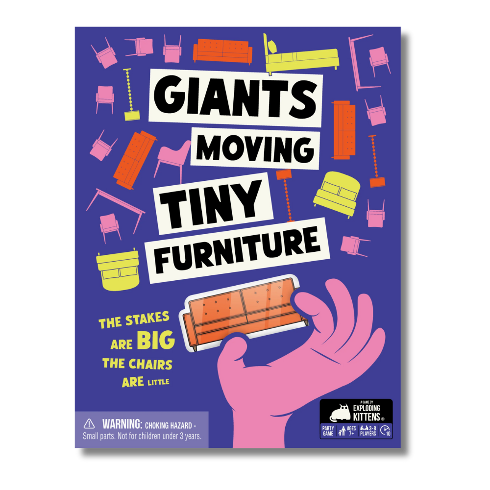 Giants Moving Tiny Furniture - 3-8 Players - Good Games
