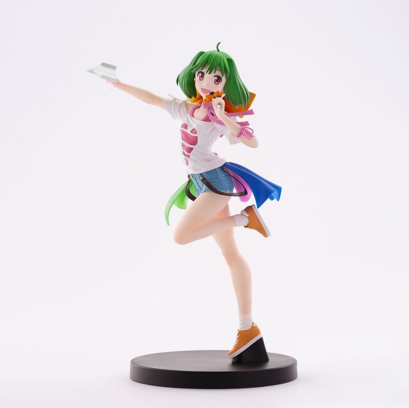 Good Smile Company Macross Frontier Figurizma Ranka Lee Labyrinth of Time version figurine with paper plane