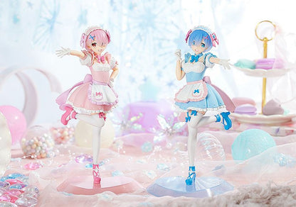 Alternate angle highlighting frills, bows, and heart-shaped base