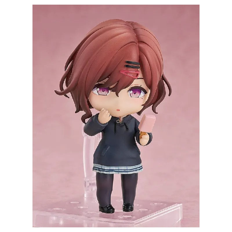 Good Smile Company Nendoroid Madoka Higuchi figure in a dynamic full-body pose, mid-performance