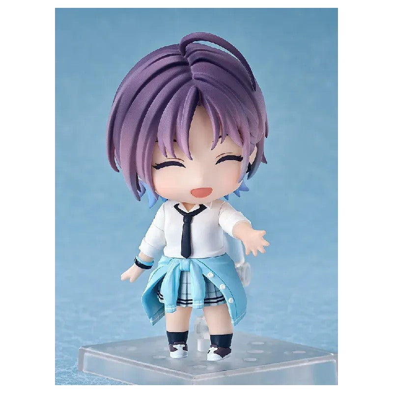 Good Smile Company Nendoroid Toru Asakura figure with an alternate face plate, showing a soft, closed-eye smile