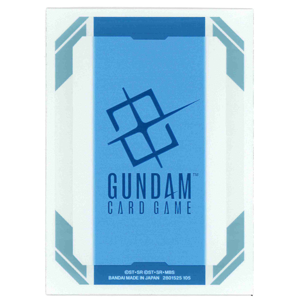 Sleeve with a blue and white Gundam Card Game distinctive Gundam logo