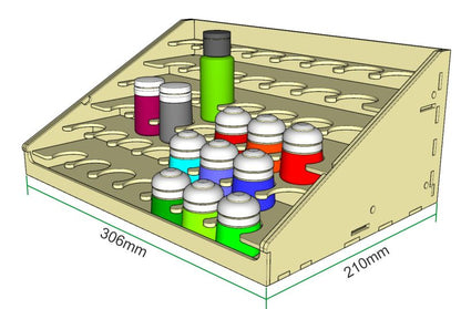 Miniature Scenery Paint Rack 32mm - Good Games