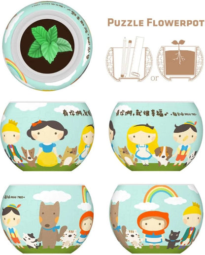 Flowerpot: Happy With My Friends Ornament 3d 80pc Jigsaw Pintoo - Good Games