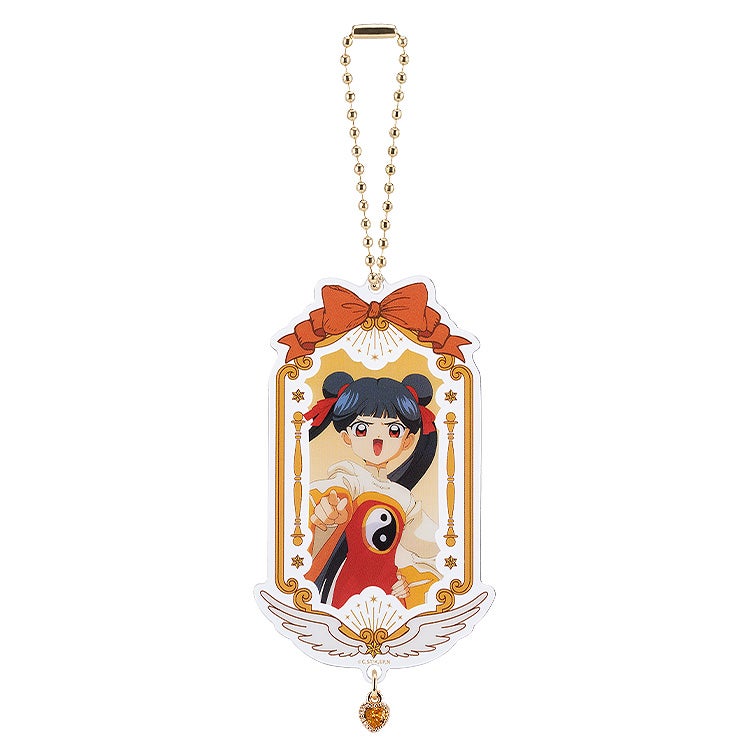 Cardcaptor Sakura 25th Anniversary Syaoran Li acrylic keychain with red tassel charm