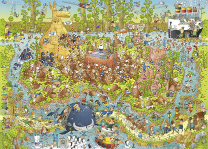 Heye - Funky Zoo, Austrlian Habitations 1000 puzzle - Good Games
