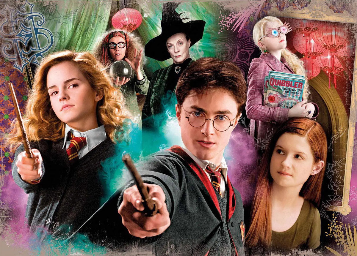 Completed puzzle showing full Harry Potter illustration