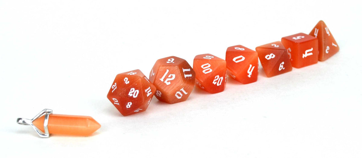 Level Up Dice - Cats Eye D20 (YK) - Polyhedral Dice - Good Games