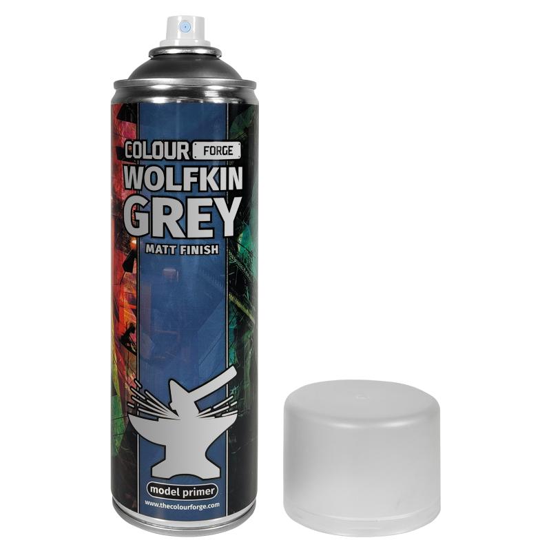 Colour Forge - Aerosol Spray Primer - Wolfskin Grey 500ml - Good Games