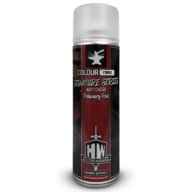 Colour Forge - Signature Series Aerosol Spray Primer 500ml - Reliquary Red - Good Games