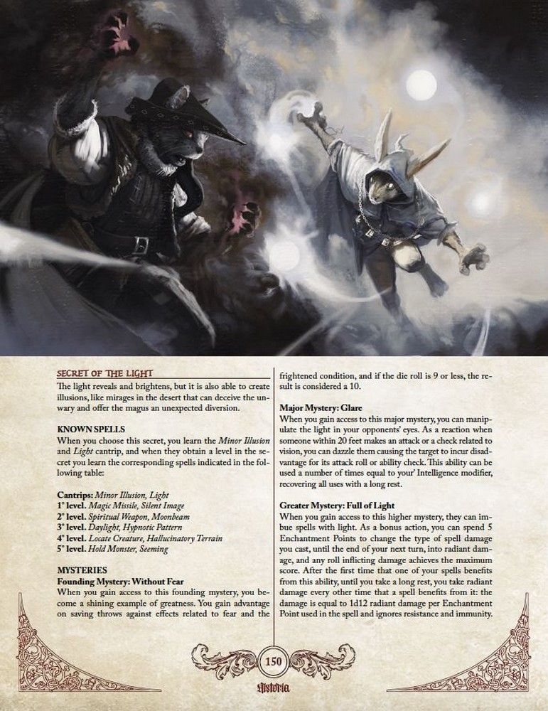 A black cat mage with glowing hands battles a hooded rabbit mage conjuring bright orbs of magic