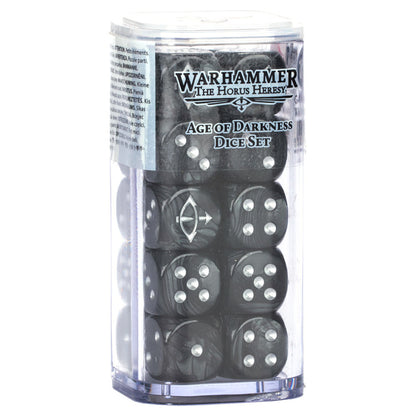 Warhammer The Horus Heresy Age of Darkness Dice Set in clear tube