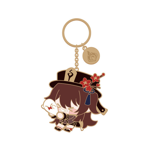 Genshin Impact Metallic Character Keychain - Hu Tao - Good Games